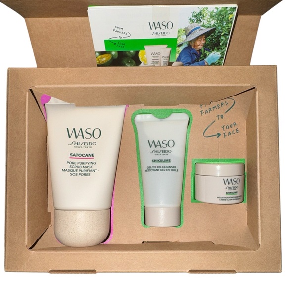WASO Shiseido Skincare Trio-Invisible Pore Kit NIB